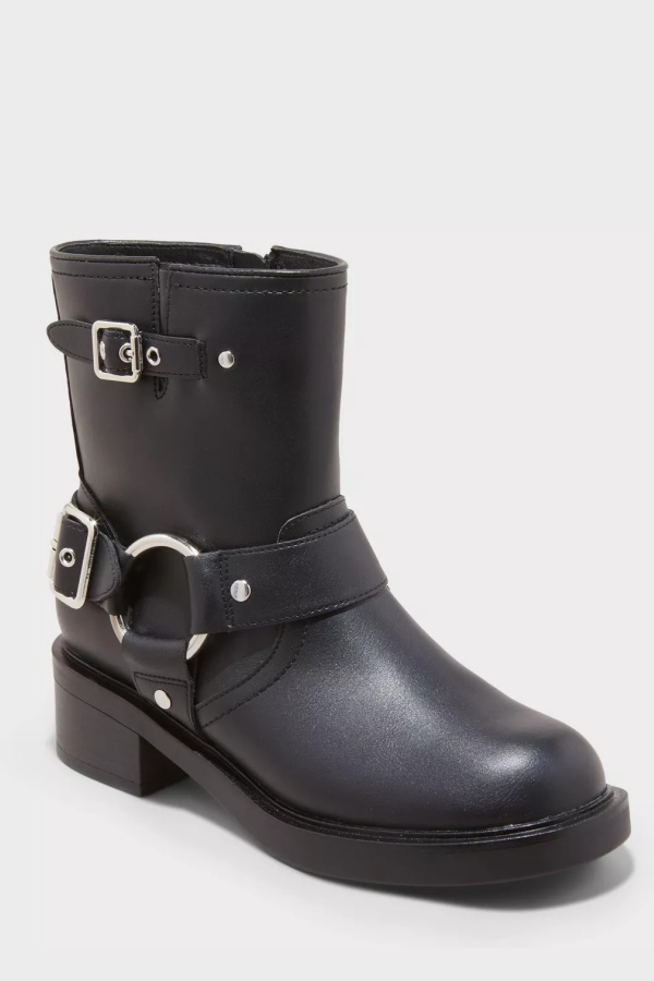 Fall 2024 shoe trends steals under $75: Ankle biker boots at Target