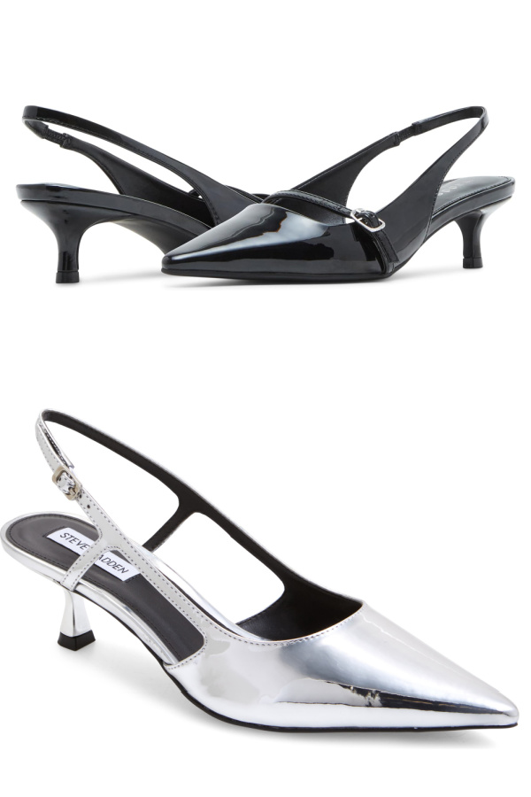 Fall 2024 shoe trends steals under $75: Kitten heels in patent and metallics