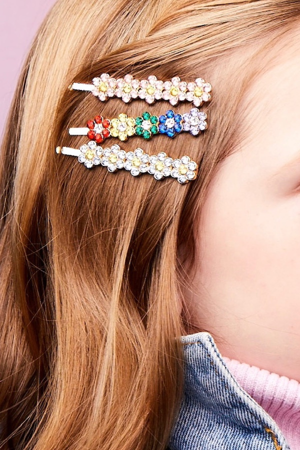 Gifts for kids under $15: pretty hair pins at Super Smalls