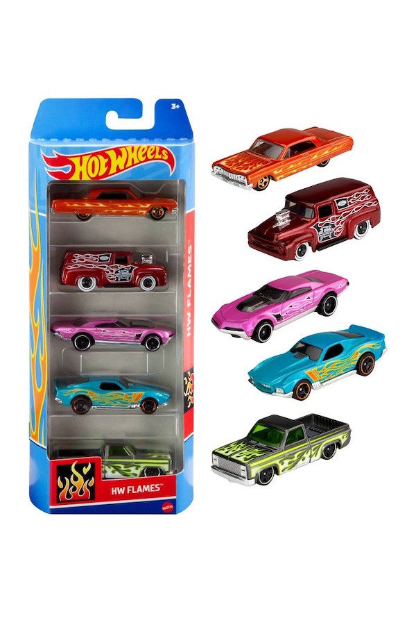 Gifts for kids under $15: 5-pack of Hot Wheels die cast cars