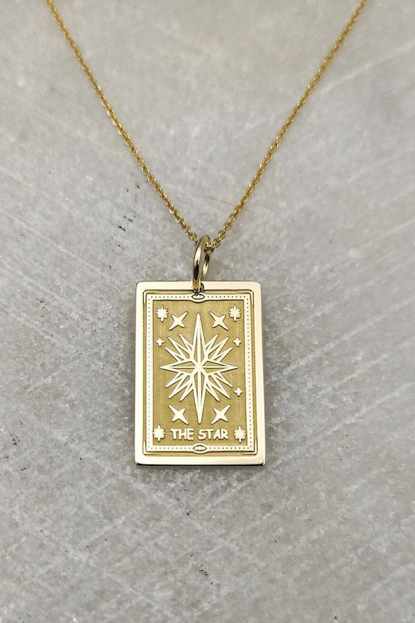 Cool gift for teens: Tarot card necklaces from Red Giftbox Crafts on Etsy