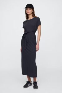 Belted T-Shirt Midi Dress Gap Factory