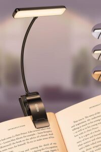 Gritin 19 LED Rechargeable Book Light for Reading in Bed at Amazon