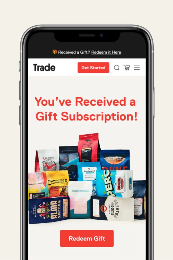 Trade Coffee Gift Subscriptions